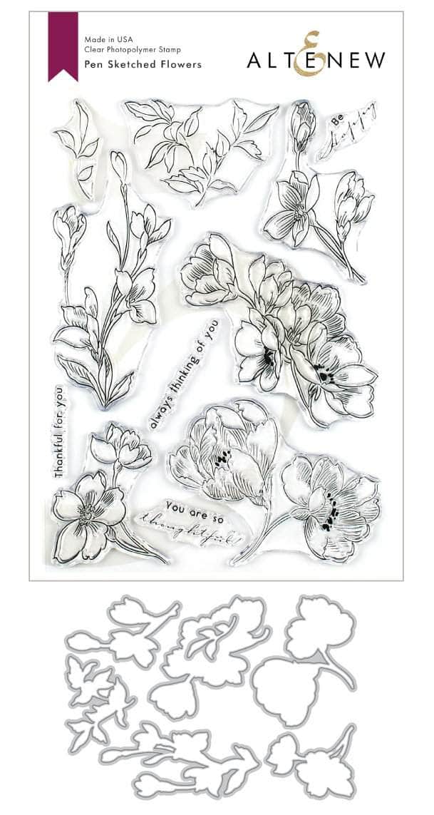 Pen Sketched Flowers Bundle
