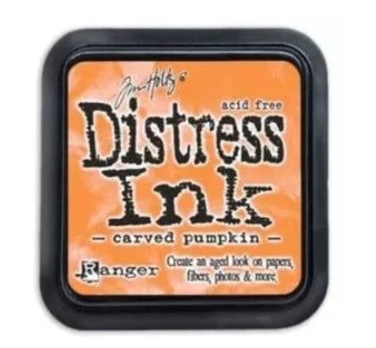 TH Distress Ink Carved Pumpkin