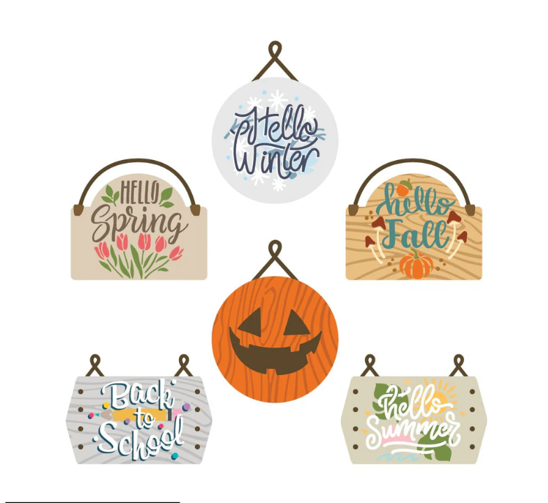 Seasonal Signs Stencil Seasonal Signs Stencil