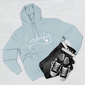 Cardmaker Hoodie — Cozy Crafting Pullover with Script Heart Design